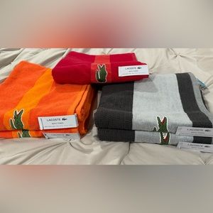 Lacoste Bath towels